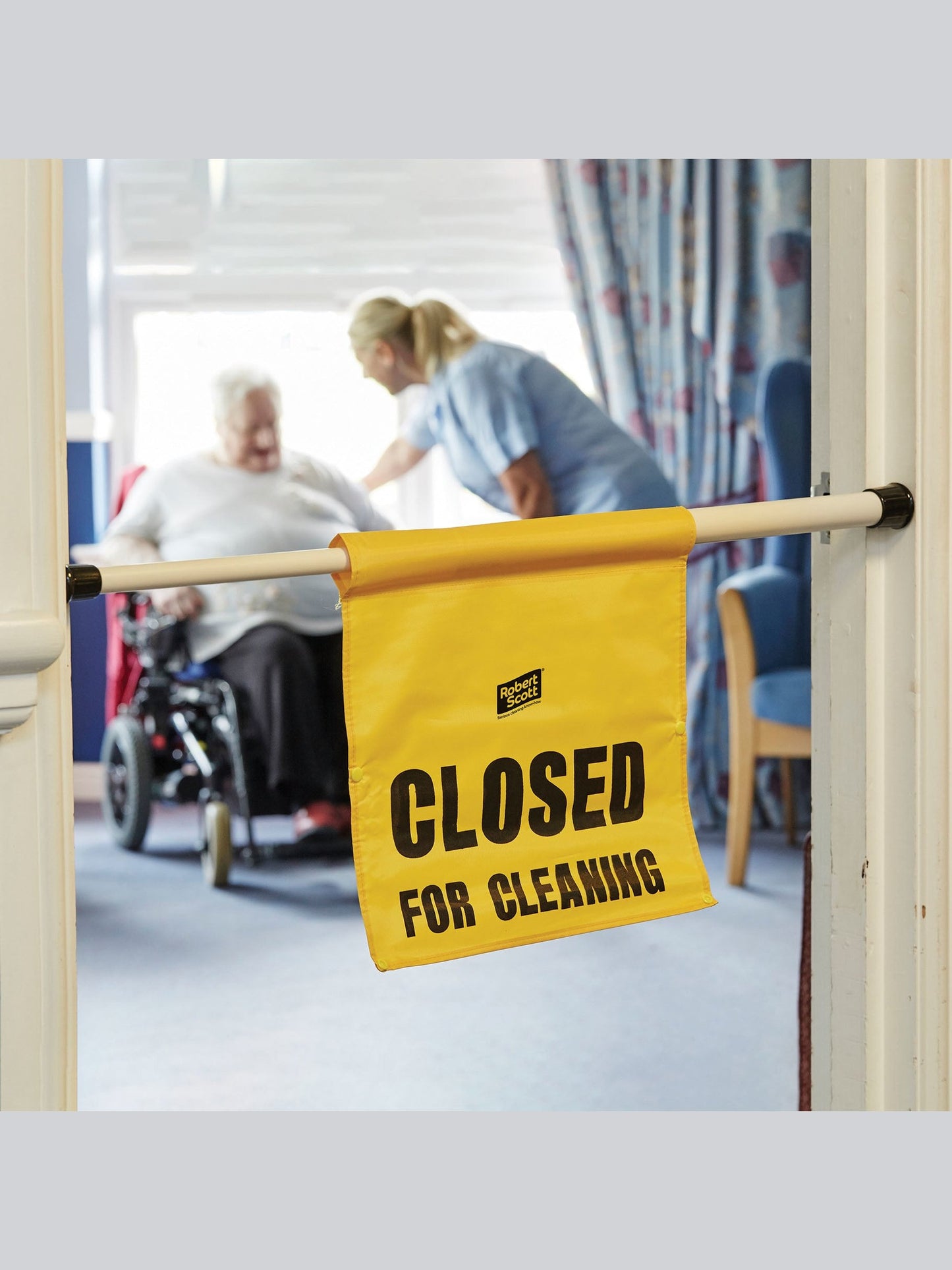 Hanging Door Safety Sign