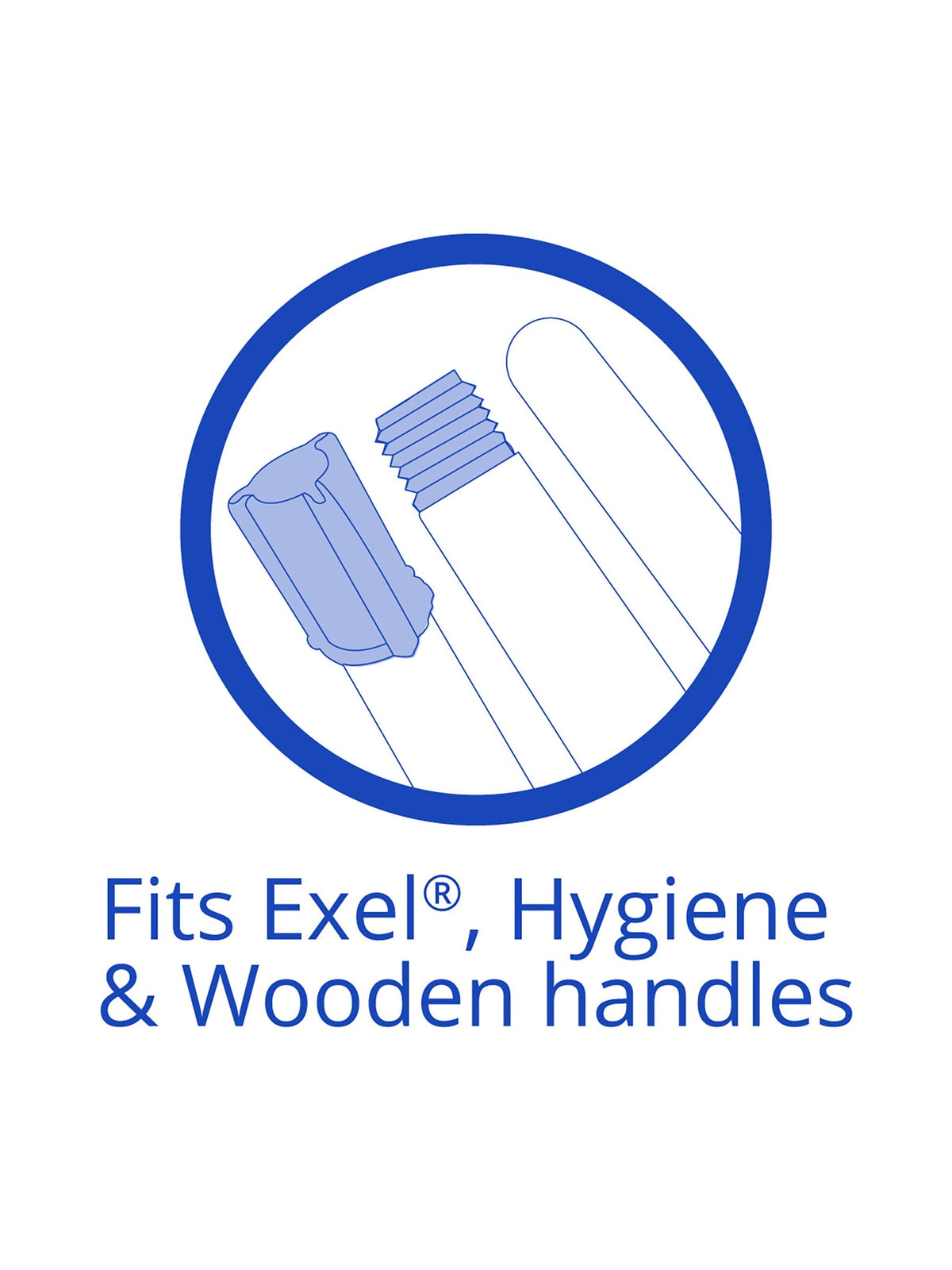 Big White Exel® Socket Mop Standard