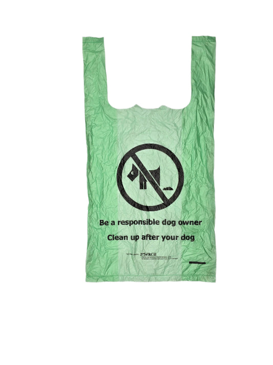 Green Dog Waste Bag x 100