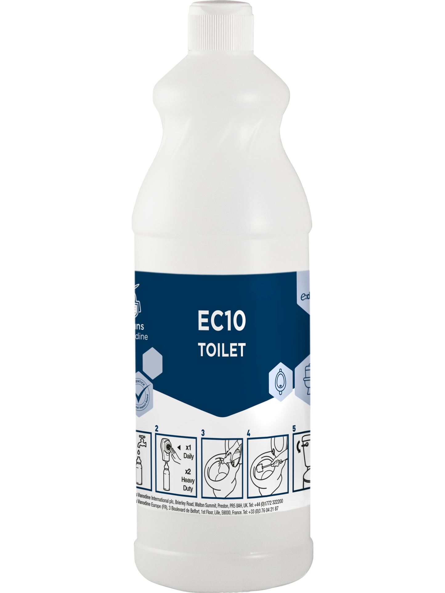 EC10 Toilet Toilet Cleaner Bottle 6 x 1