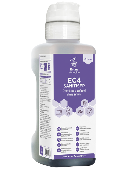 EC4 Multi-Surface Cleaner and Disinfectant 4 x 1 ltr