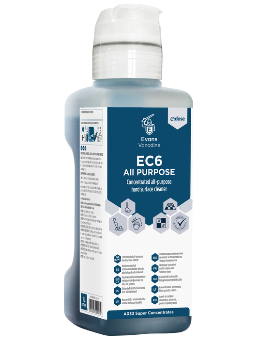 EC6 All Purpose Interior Hard Surface Cleaner 4 x 1 ltr