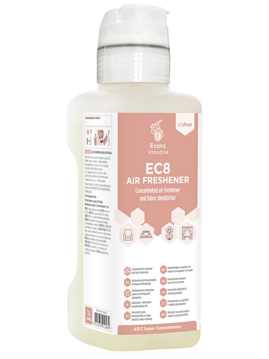 EC8 Air Freshener and Fabric Deodoriser 4 x 1 ltr