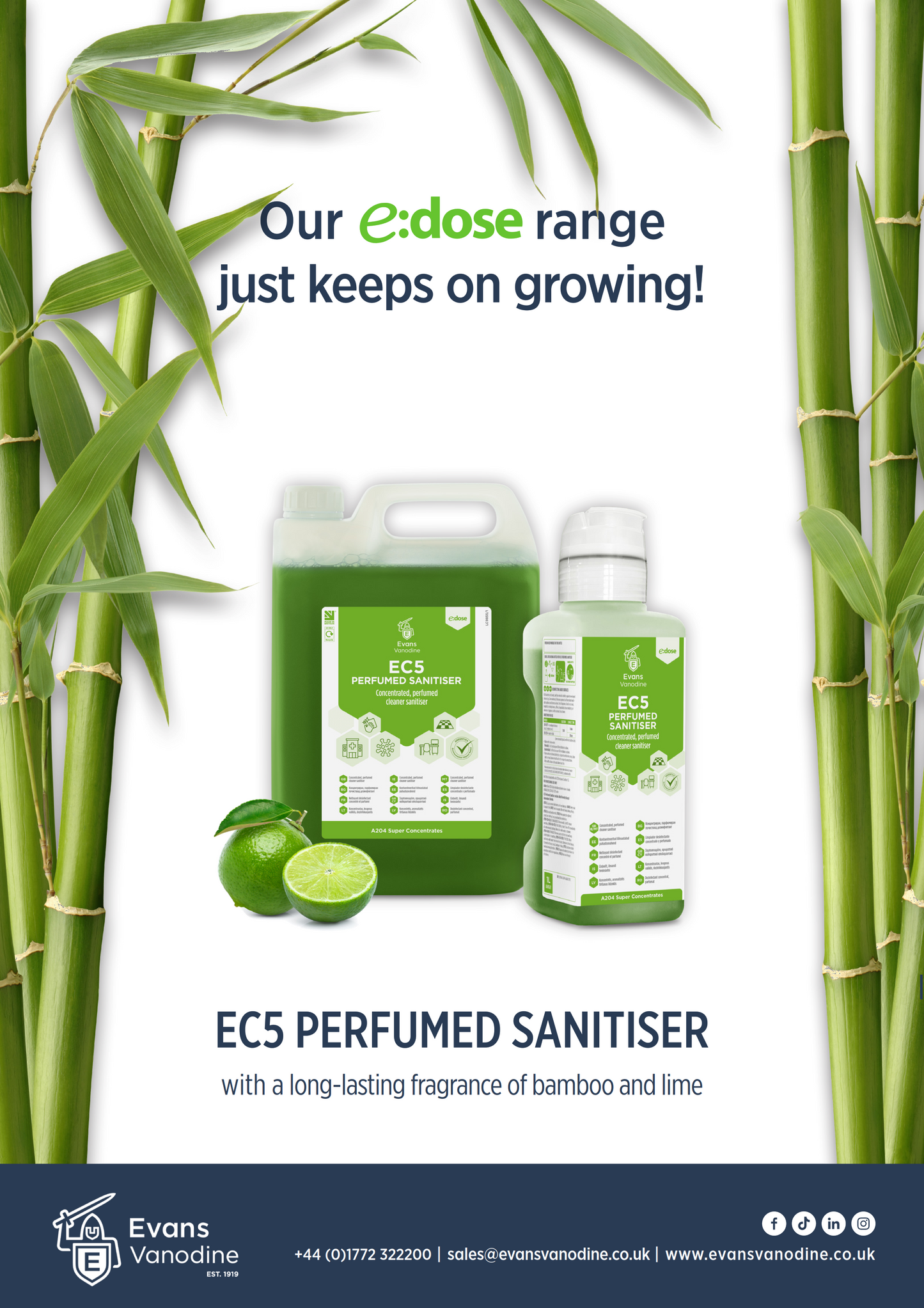 EC5 Perfumed Sanitiser 4 x 1 ltr