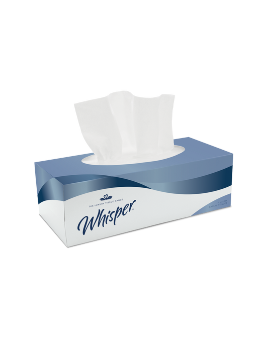 Tissue Facial White 2 ply 36 packs x 100 Sheets