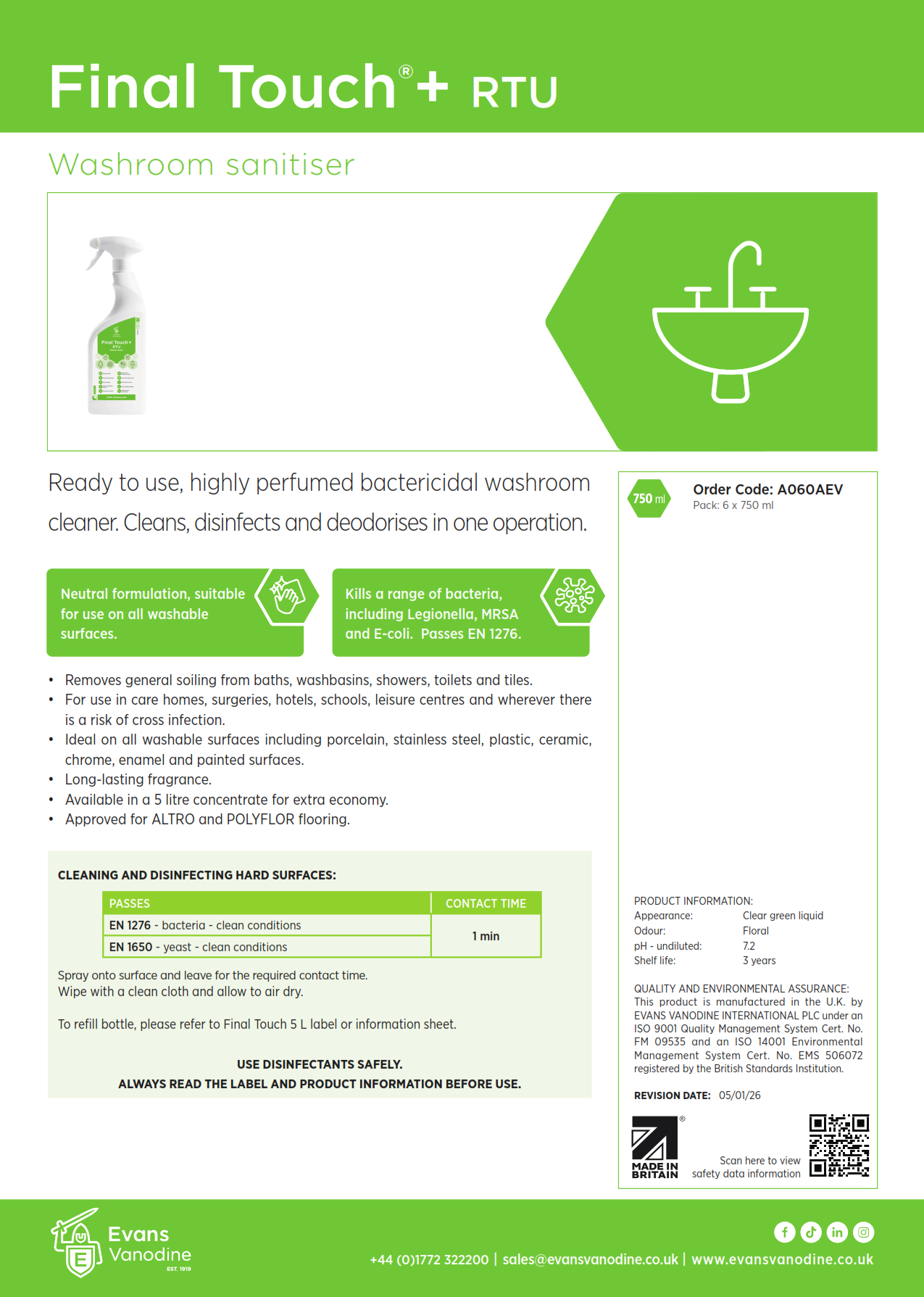Final Touch+ - 750 ml