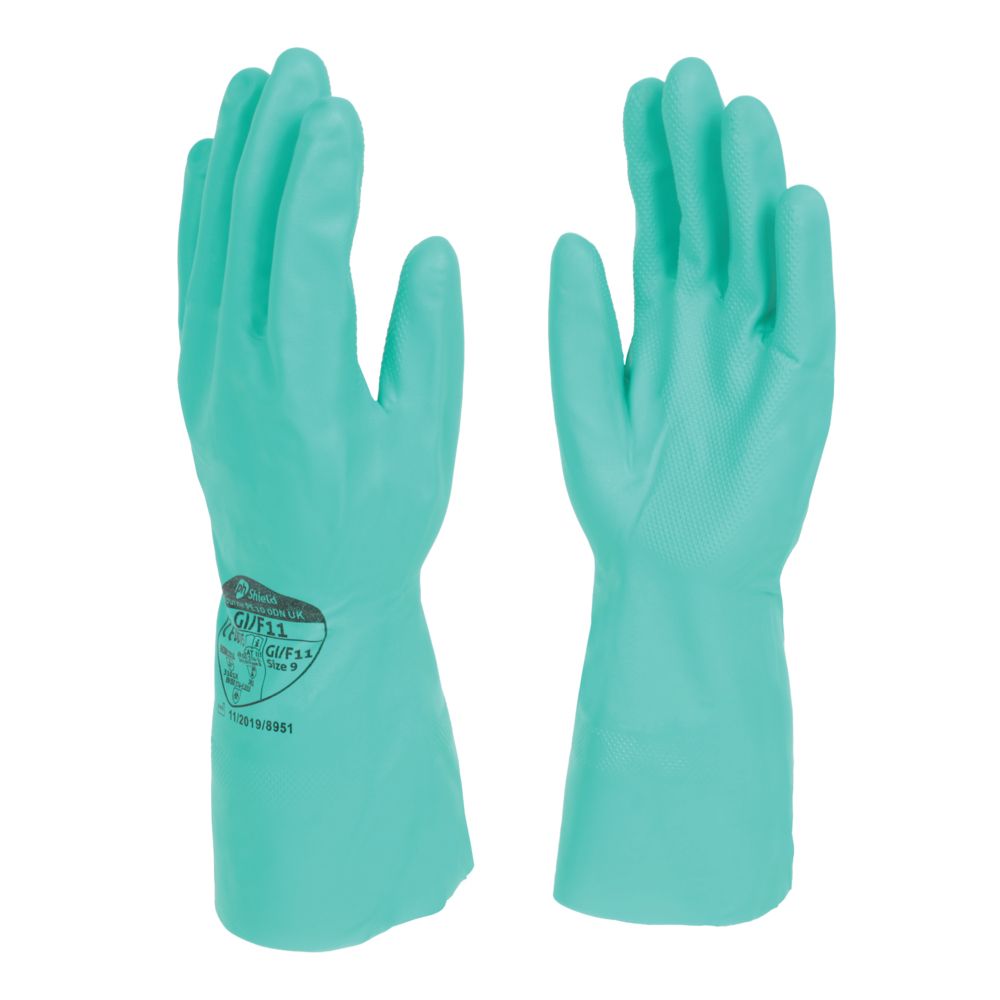 Green Heavy Duty Nitrile Gloves