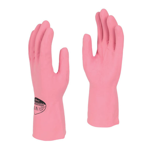 Standard Household Rubber Glove - Red