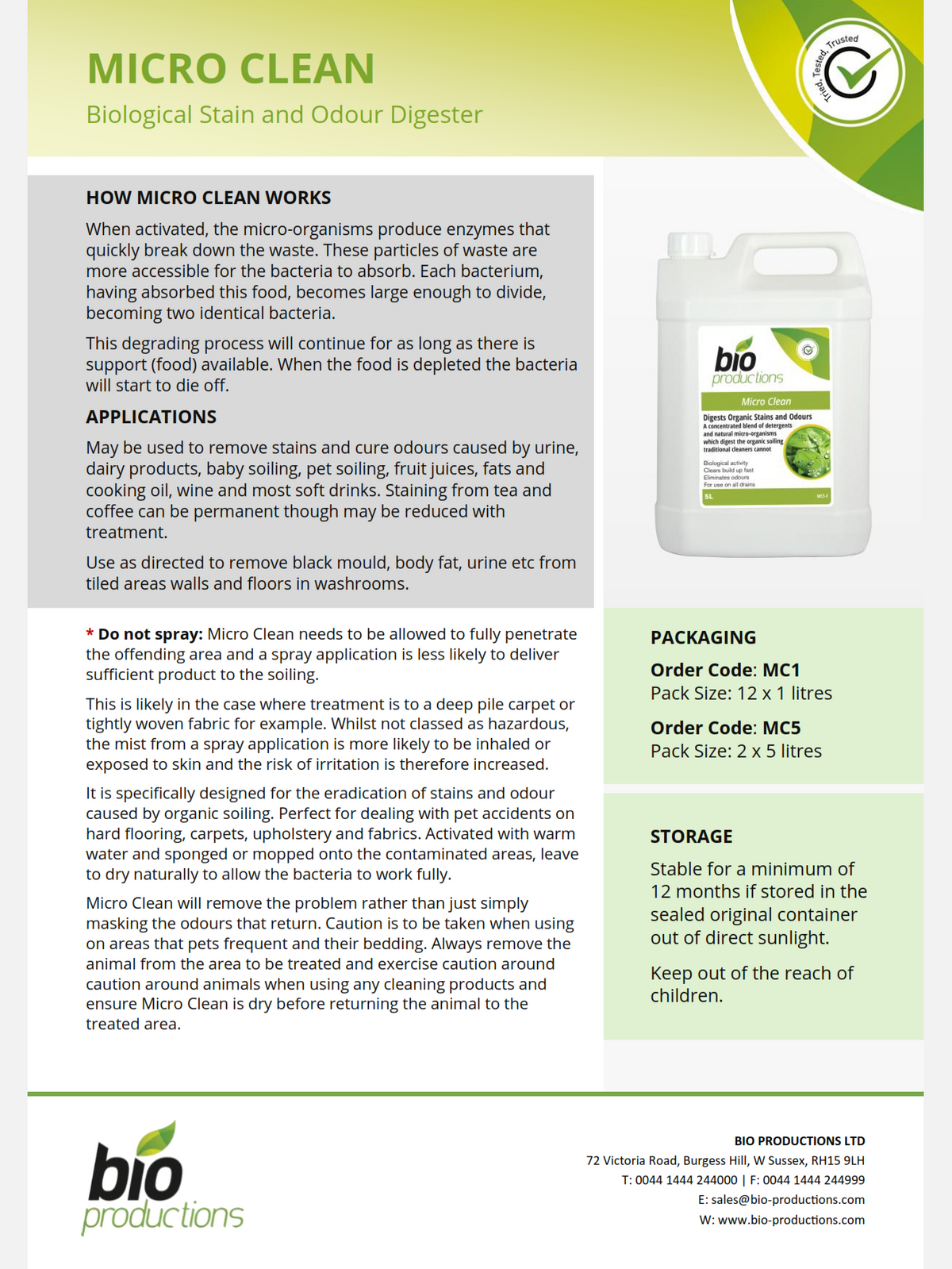 Micro Clean - 5ltr