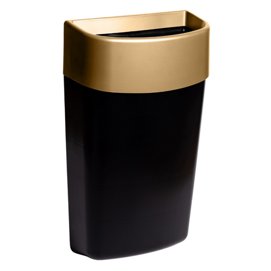 Myriad Matte Brass / Black 25L Waste Bin