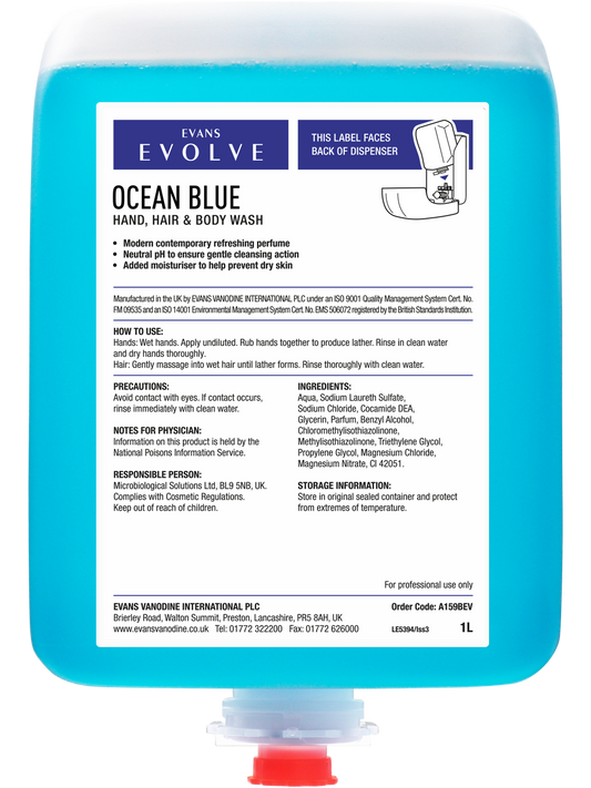 Ocean Blue - 6 x 1 ltr Evolve Cartridge