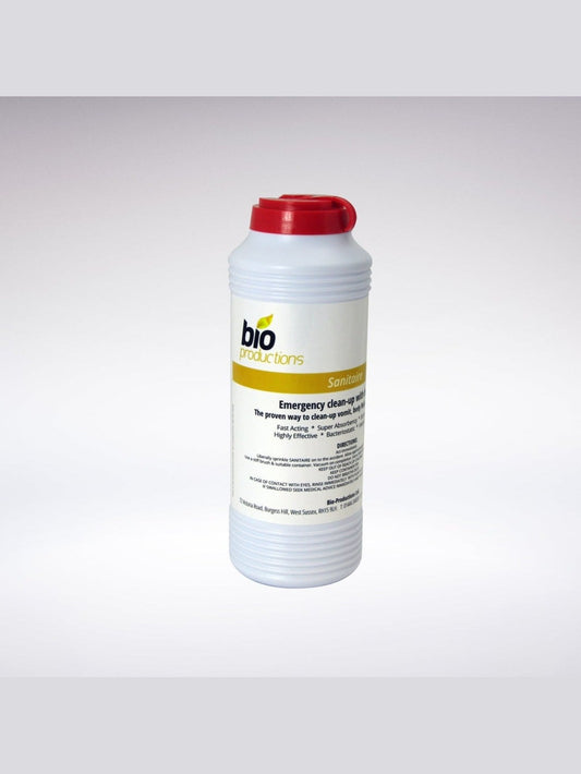 Sanitaire Clean-Up Powder with Deodorise - 240 Gram Shaker