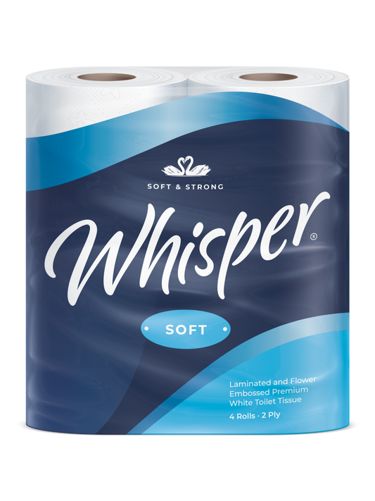 Toilet Rolls White 2 ply Luxury x 40 Rolls