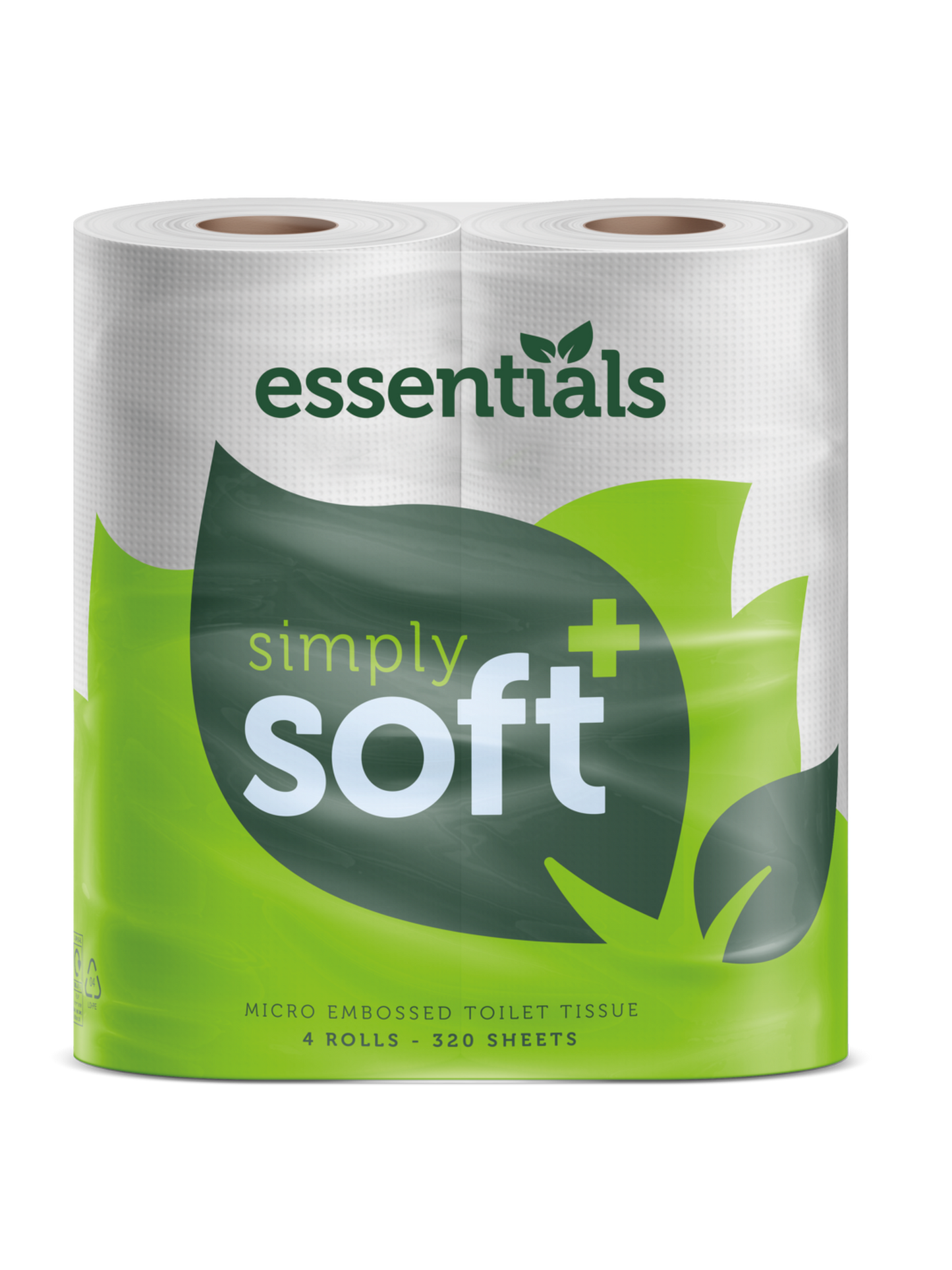 Toilet Rolls White 2 ply 320 Sheet x 48 Rolls