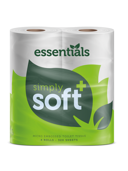 Toilet Rolls White 2 ply 320 Sheet x 48 Rolls