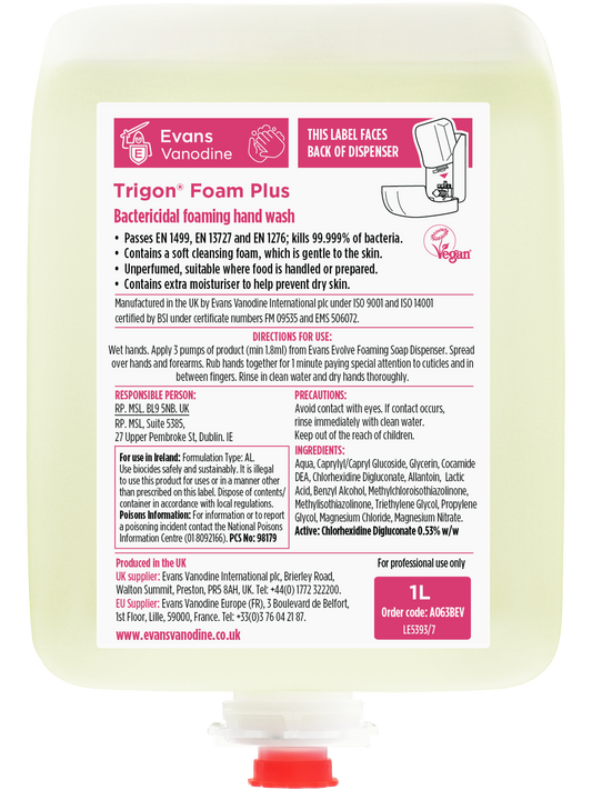 Trigon Foam Plus - 6 x 1 ltr Evolve Cartridge