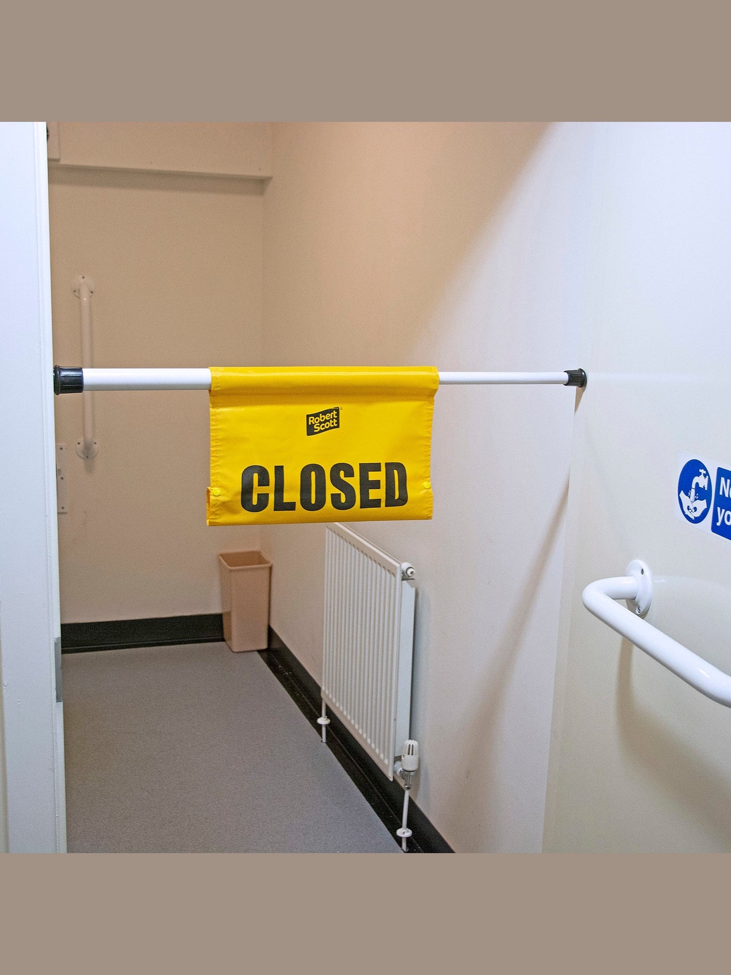 Hanging Door Safety Sign