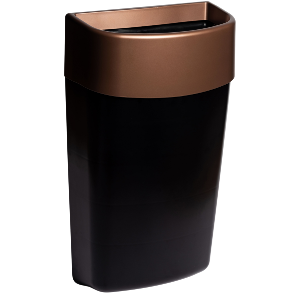 Myriad Matte Copper / Black 25L Waste Bin