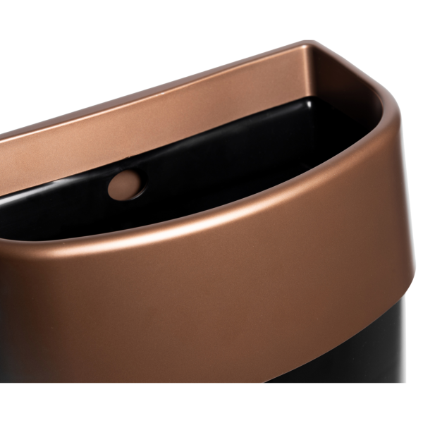 Myriad Matte Copper / Black 25L Waste Bin