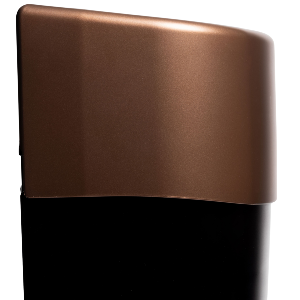 Myriad Matte Copper / Black 25L Waste Bin