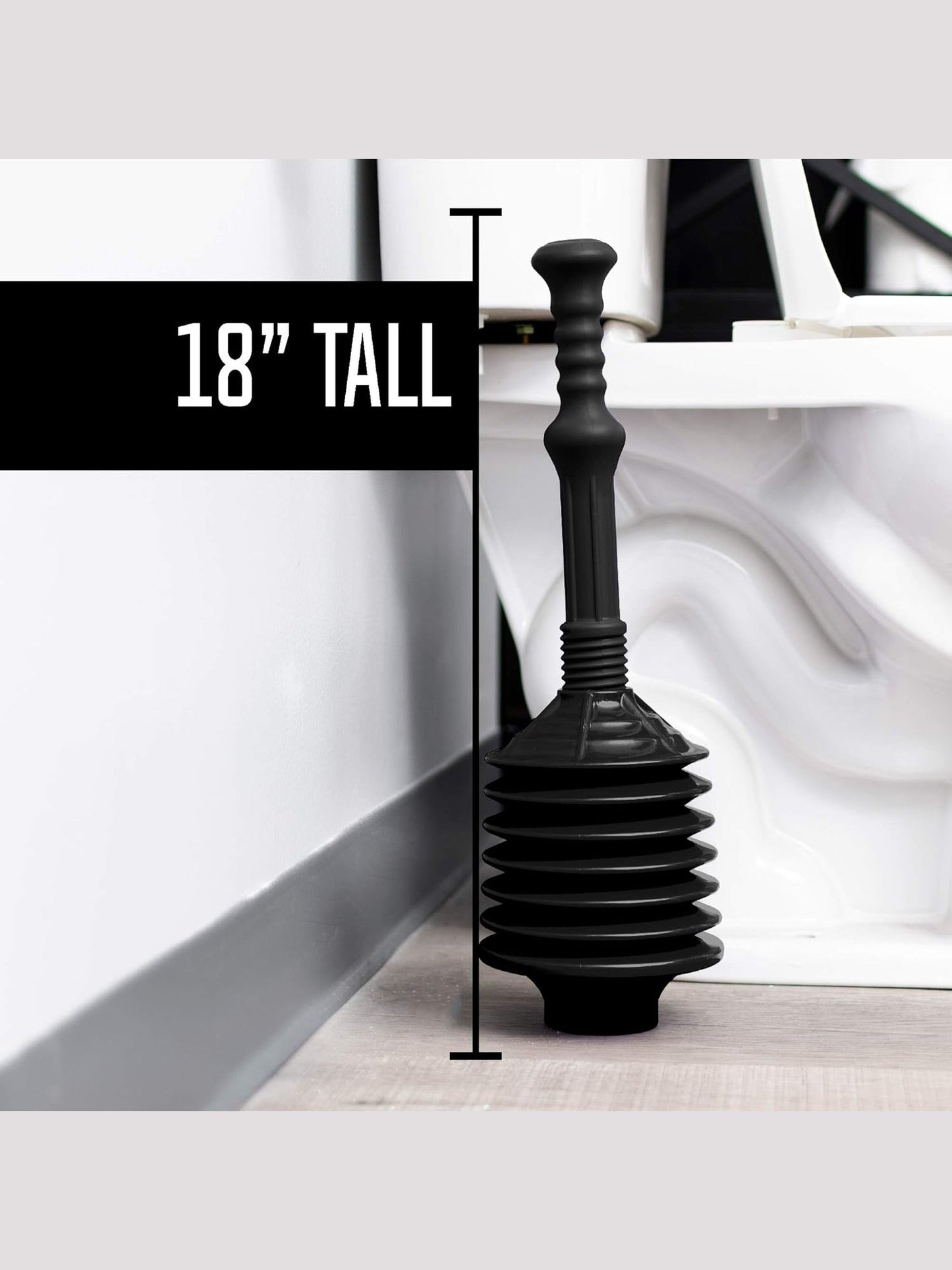 Professional Bellows Accordion Toilet Plunger