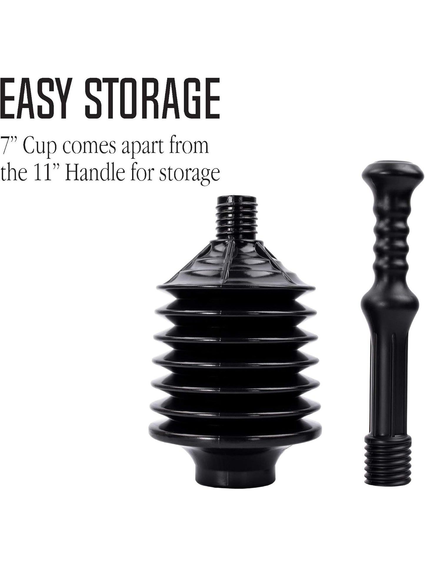 Professional Bellows Accordion Toilet Plunger