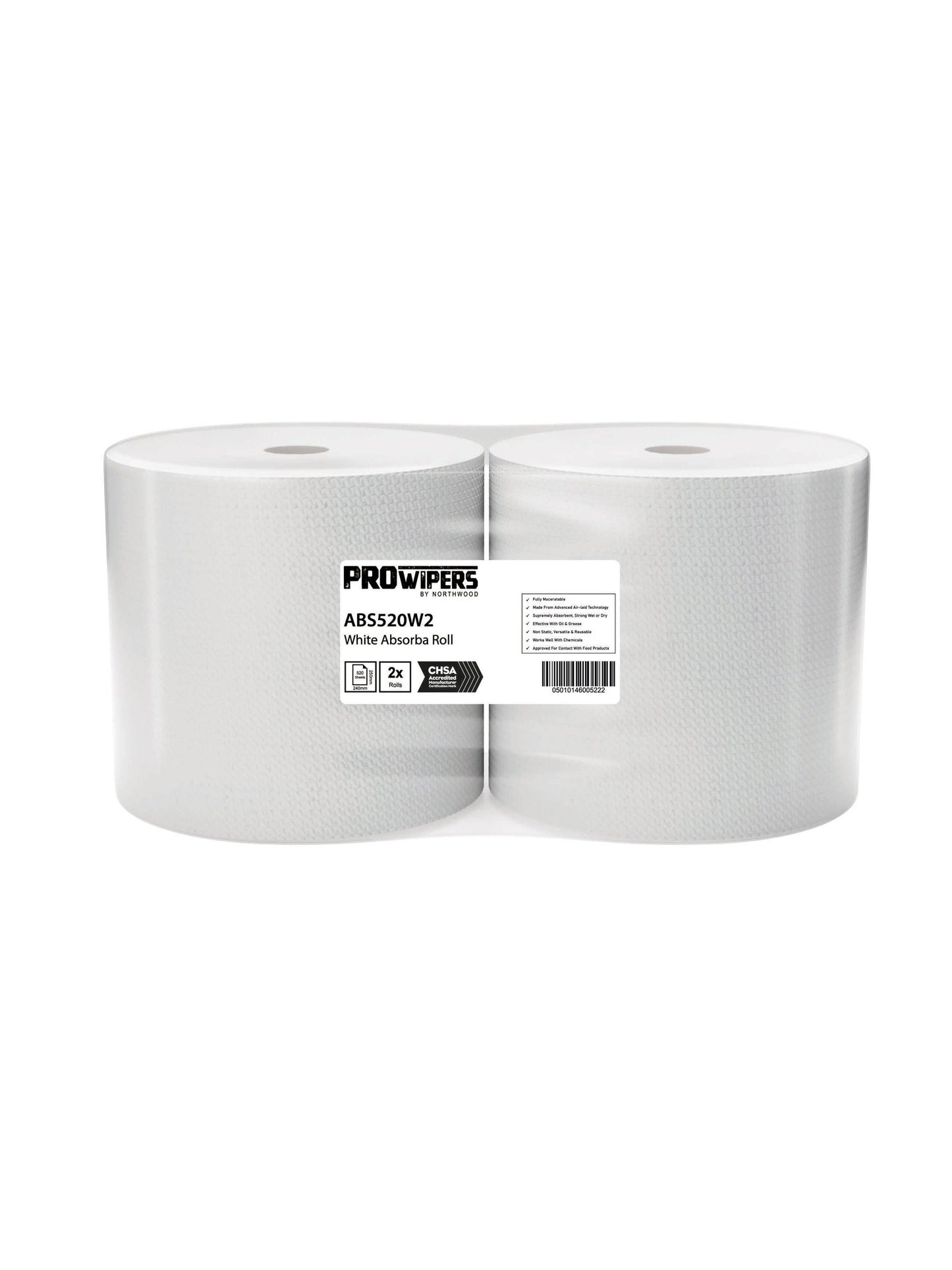 White Absorba Roll x 2 Rolls