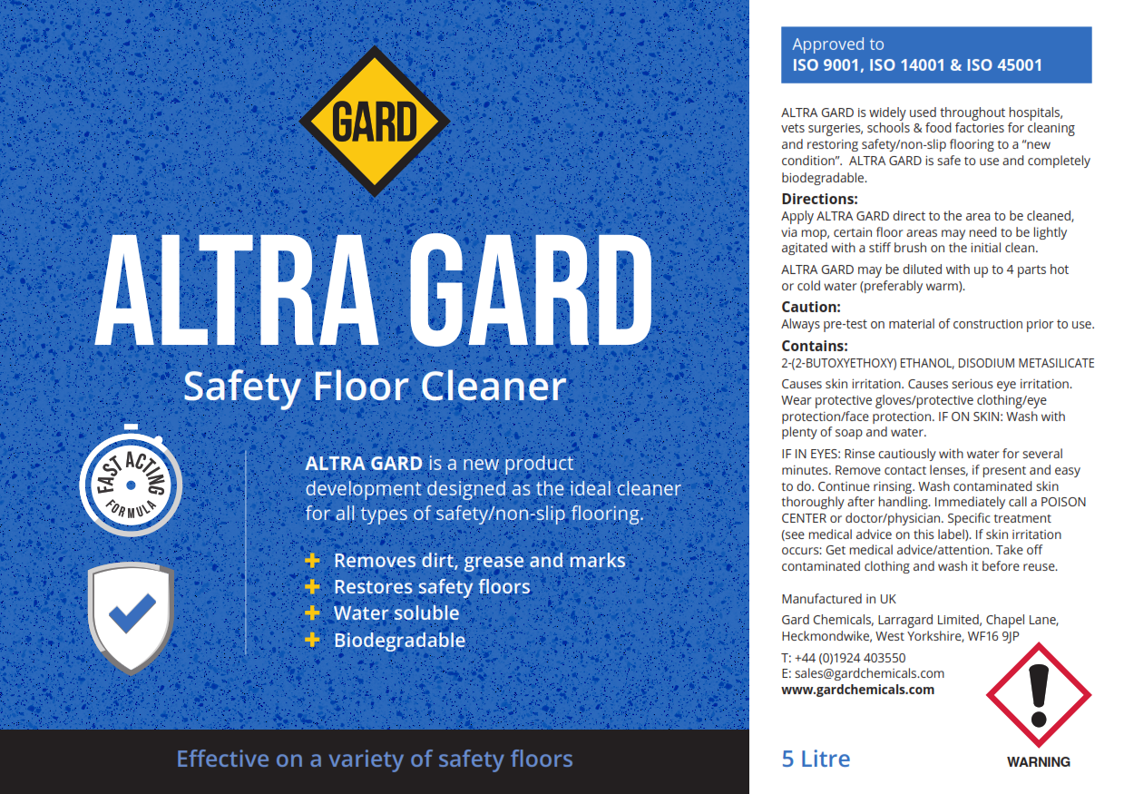 Safety Floor Cleaner - Altra Gard