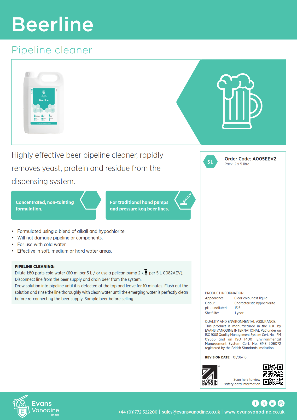 Beerline Cleaner - 5 ltr