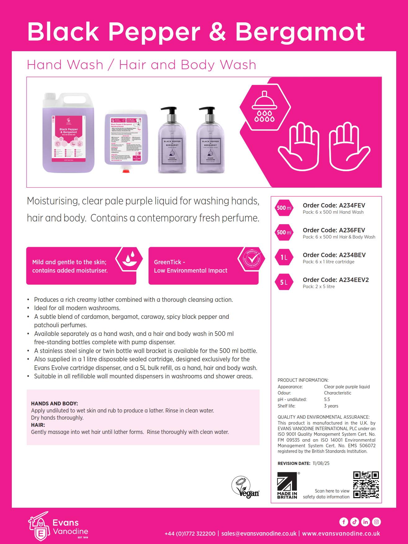 Black Pepper & Bergamot - 5 ltr