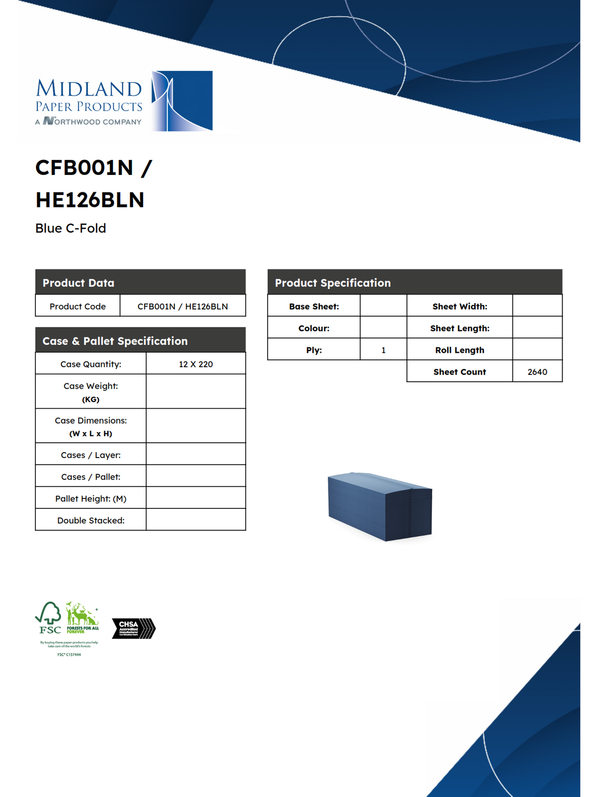 CFB001N – Blue C-Fold