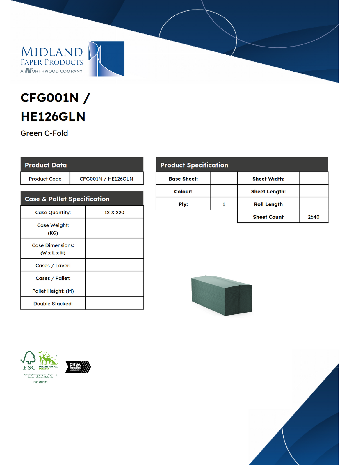 CFG001N – Green C-Fold