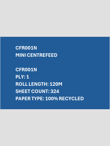 CFR001N - Flatsheet Mini Centrefeed 120M