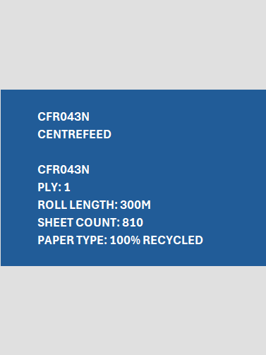 CFR043N  - Flatsheet Centrefeed 300M