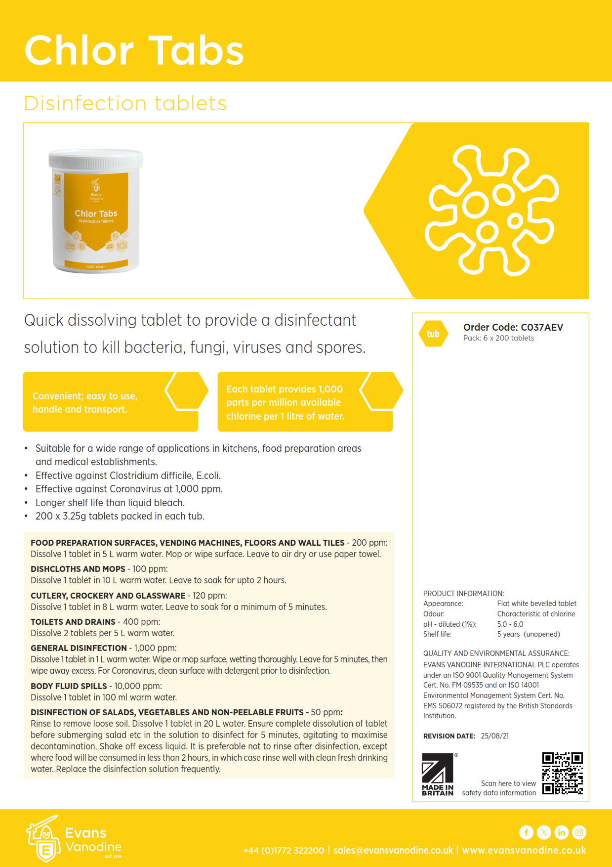 Chlor Tabs - 200 Tabs