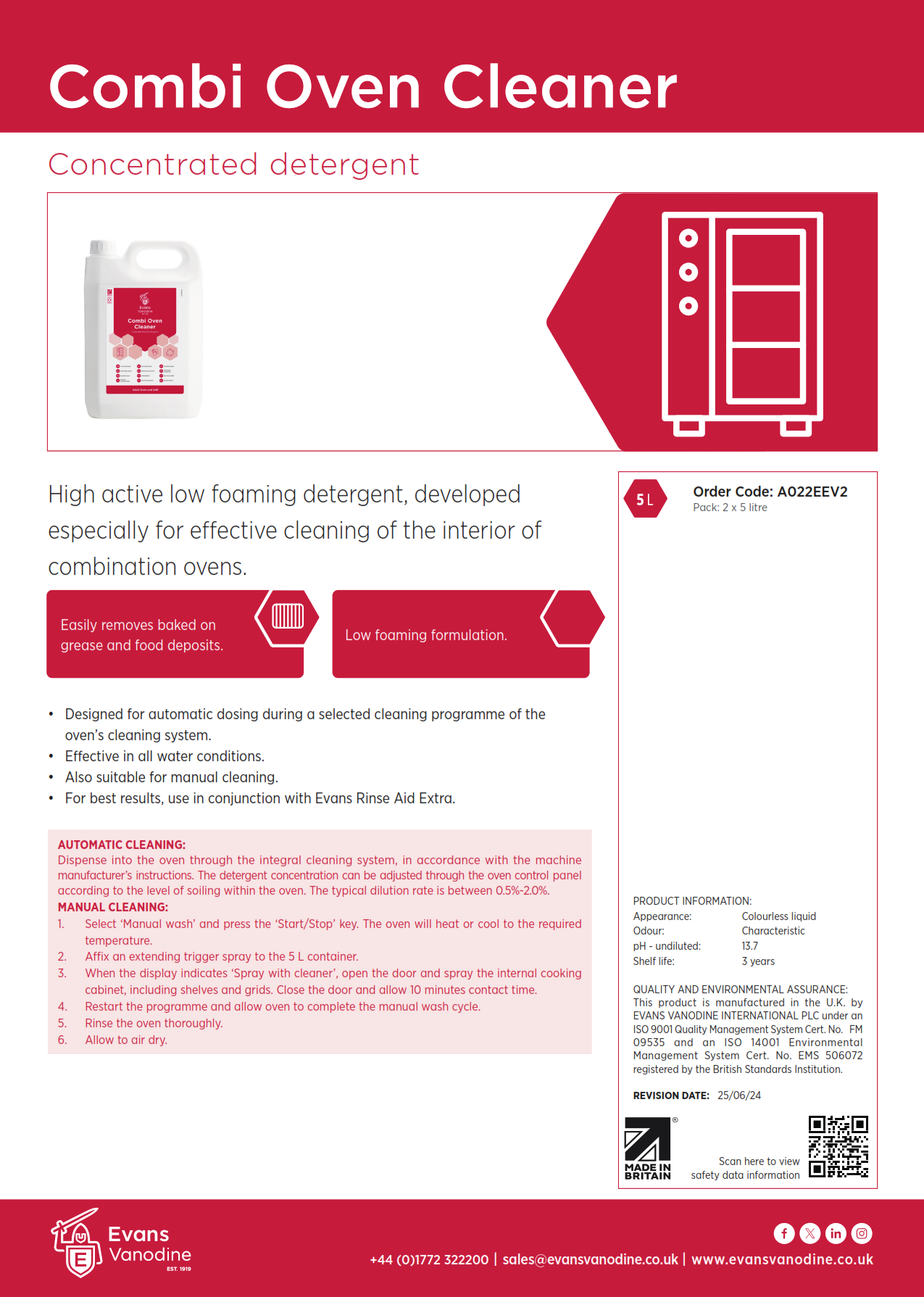 Combi Oven Cleaner - 5 ltr