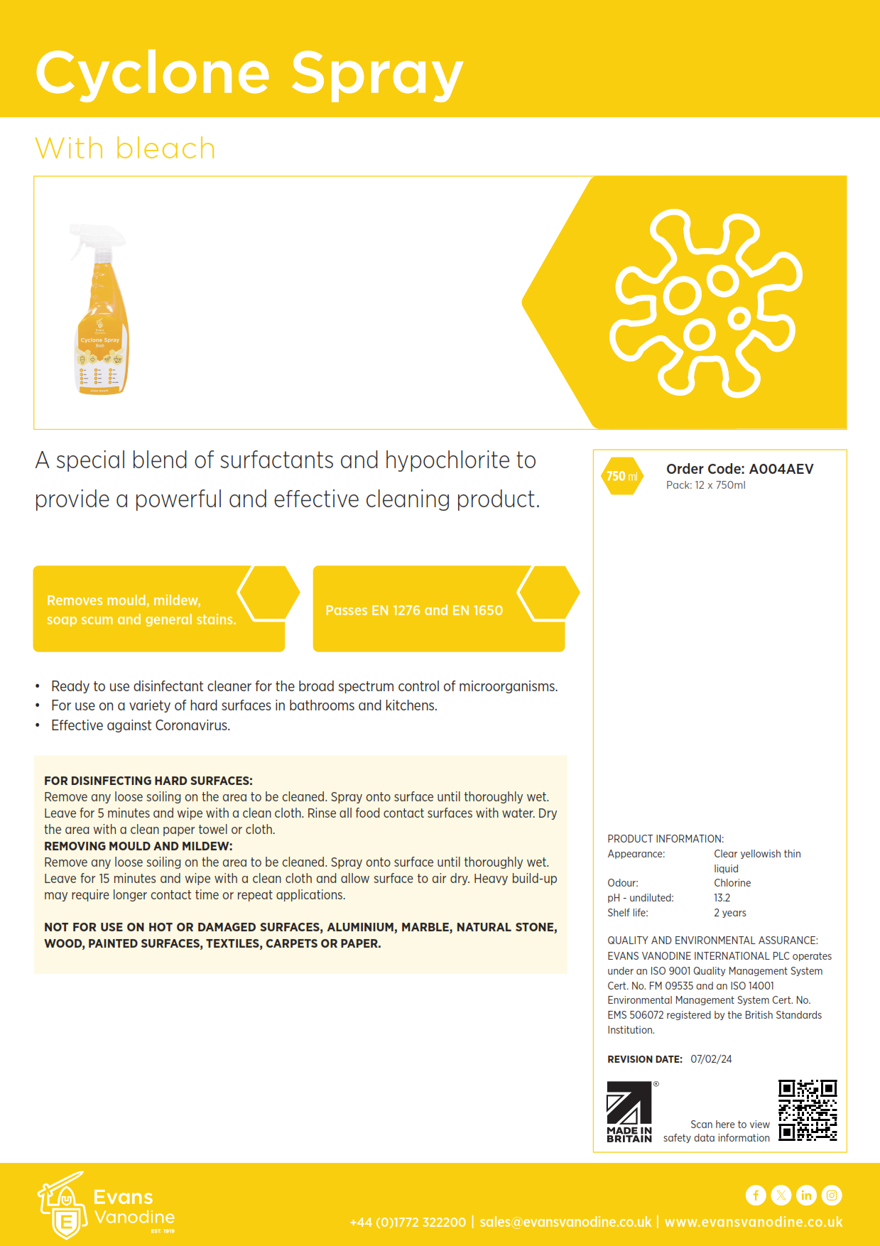 Cyclone Spray - 750 ml