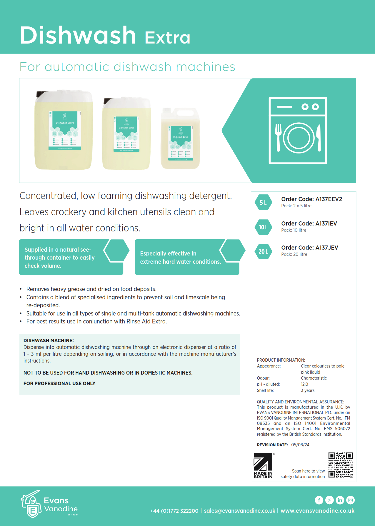 Dishwash Extra - 20 ltr