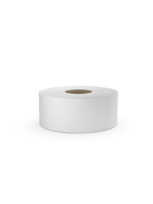 Jumbo Toilet Rolls White 2 ply 300 Meter 3" Core x 6 Rolls