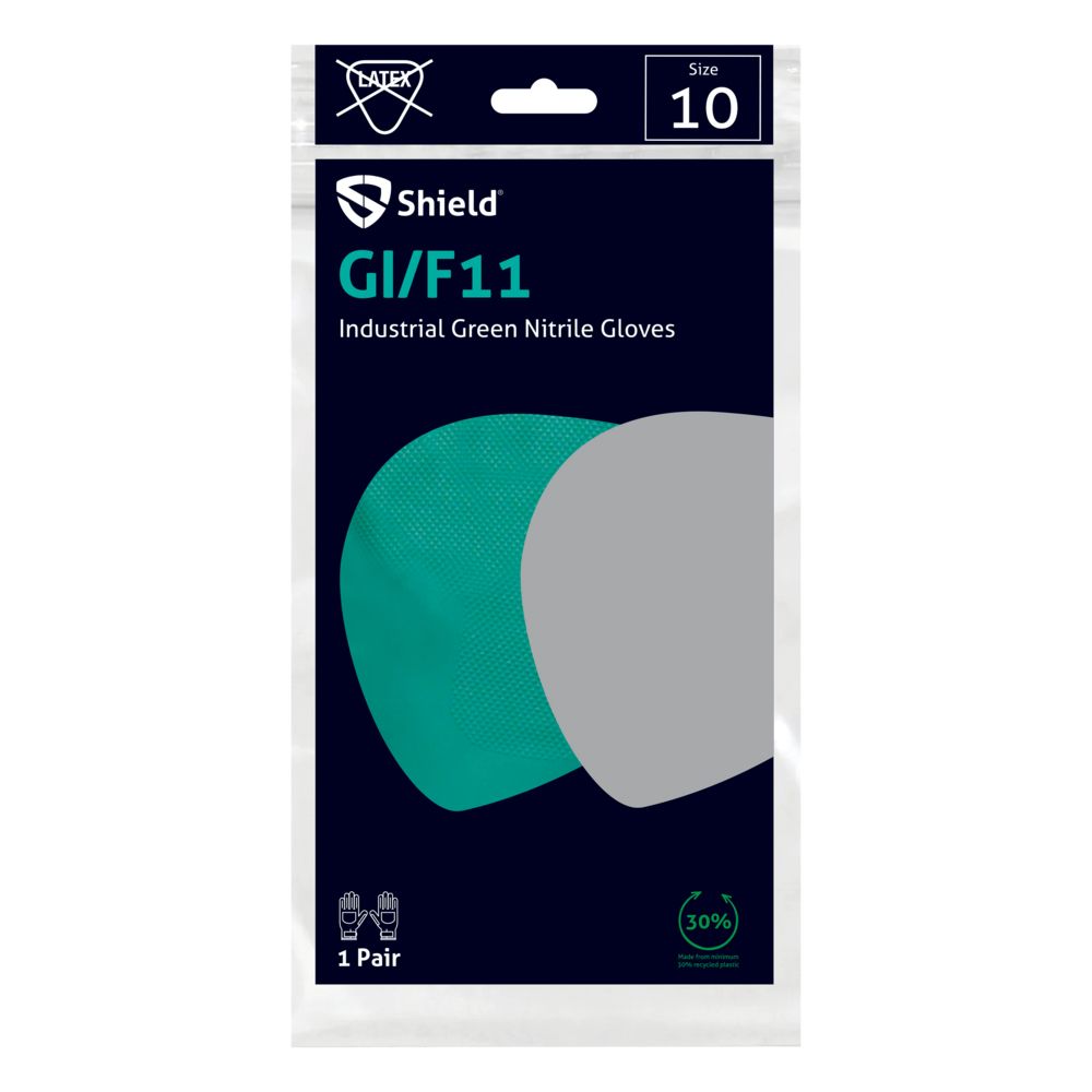 Green Heavy Duty Nitrile Gloves