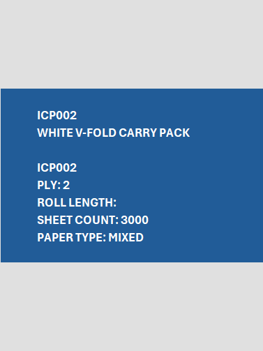 ICP002 – White V-Fold Carry Pack