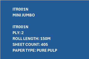 ITR001N – Mini Jumbo 150M