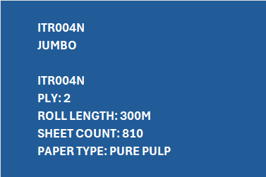 ITR004N – 3" Jumbo 300M