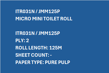 ITR031N – Micro Mini Toilet Roll