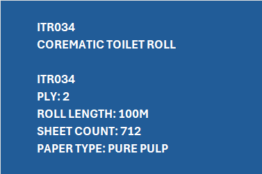 ITR034 – Corematic Toilet Roll