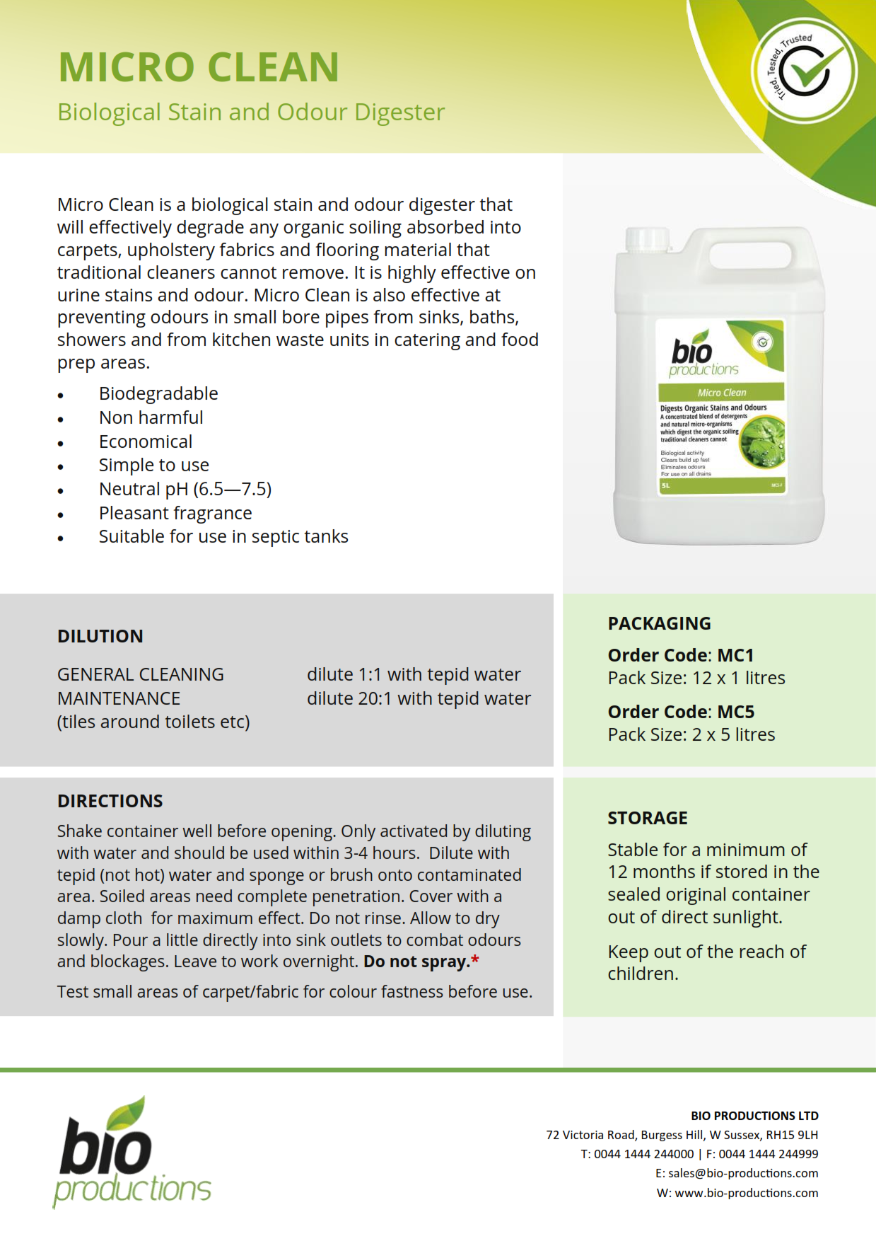 Micro Clean - 5ltr