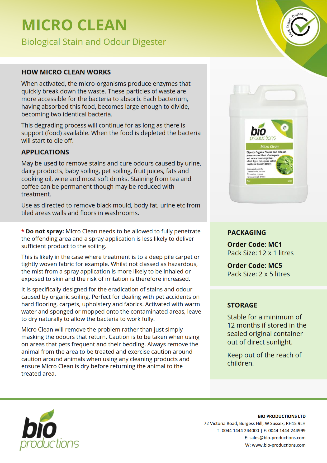 Micro Clean - 5ltr