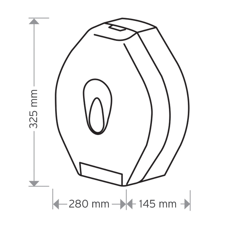 Modular Medium Jumbo 10” Tissue Dispenser