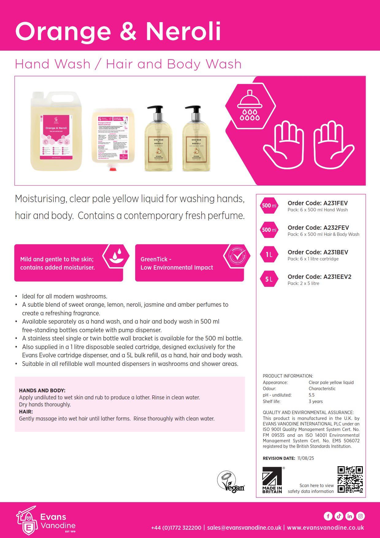 Orange & Neroli - 5 ltr