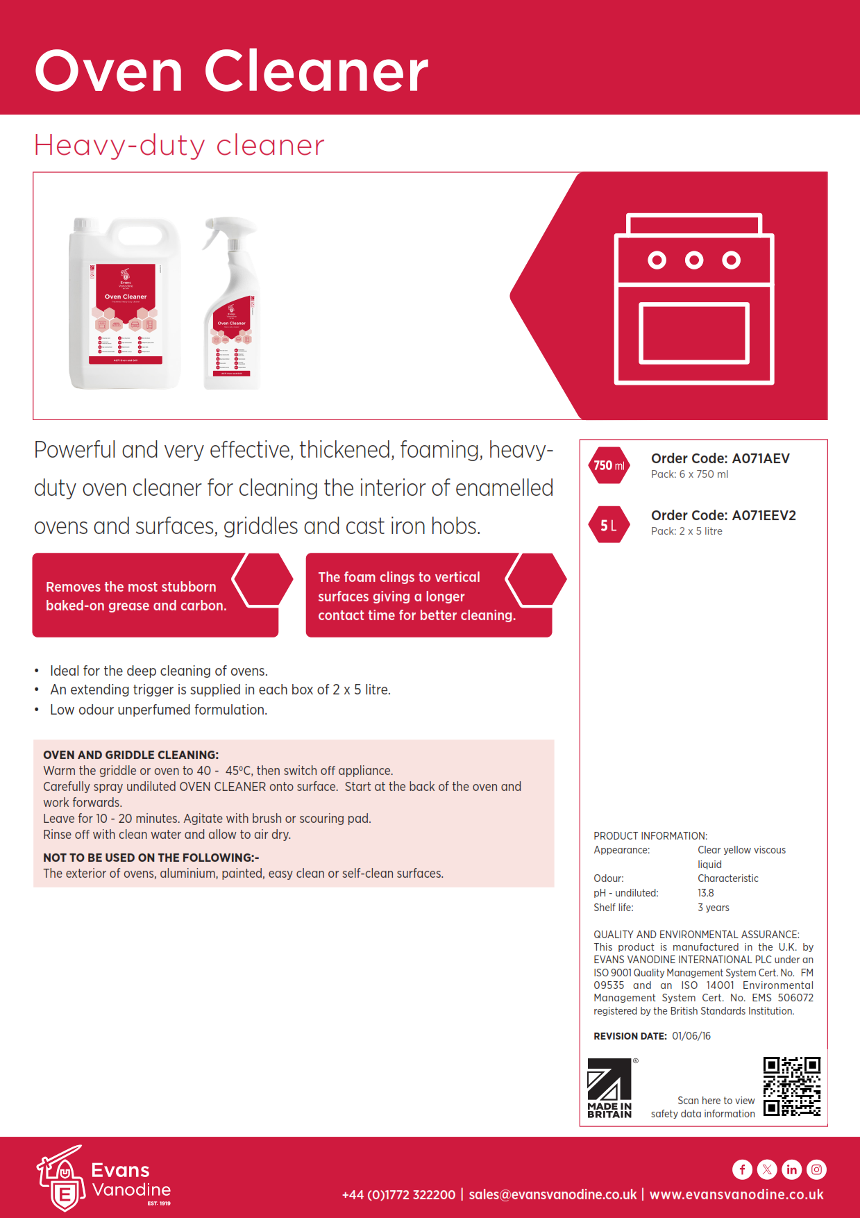 Oven Cleaner - 5 ltr